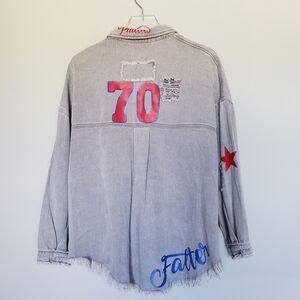 Bailey Falter Philadelphia Phillies #70 MLB Team Olivia Shacket Shirt Jacket